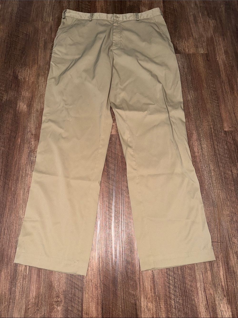 Nike Golf Pants Mens 34x32 Tan Performance Dri-FIT Flat Front319685--235
